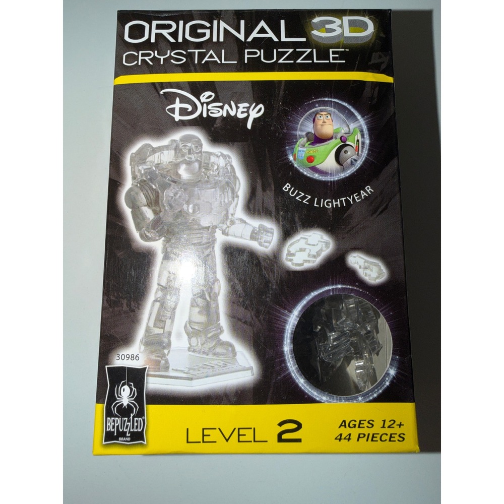 Disney Buzz Lightyear 3D Crystal Puzzle BePuzzled 44 Pc Toy Story Level 2 30986